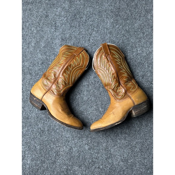 Nocona Boots Other - Mens Leather Nocona Cowboy Western Boots Brown L501 Made in USA, Size 7.5E